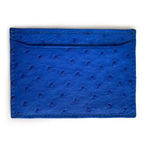 MOD BLUE OSTRICH CARDHOLDER (Small) By LAYKH