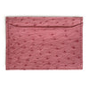 PINK GREEN OSTRICH CARDHOLDER (Small) By LAYKH