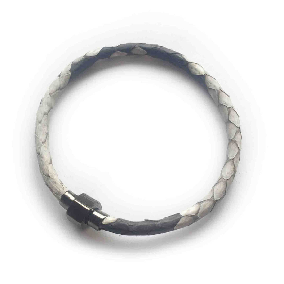 Python leather bracelet clearance