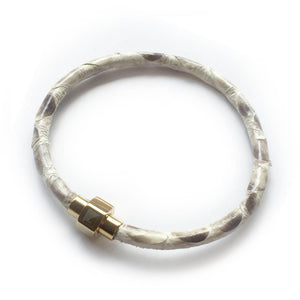 NATURAL PYTHON LEATHER BRACELET For Her by LAYKH