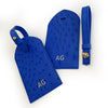 Luggage Tag Laykh Mod Blue Ostrich Dubai Hong Kong 