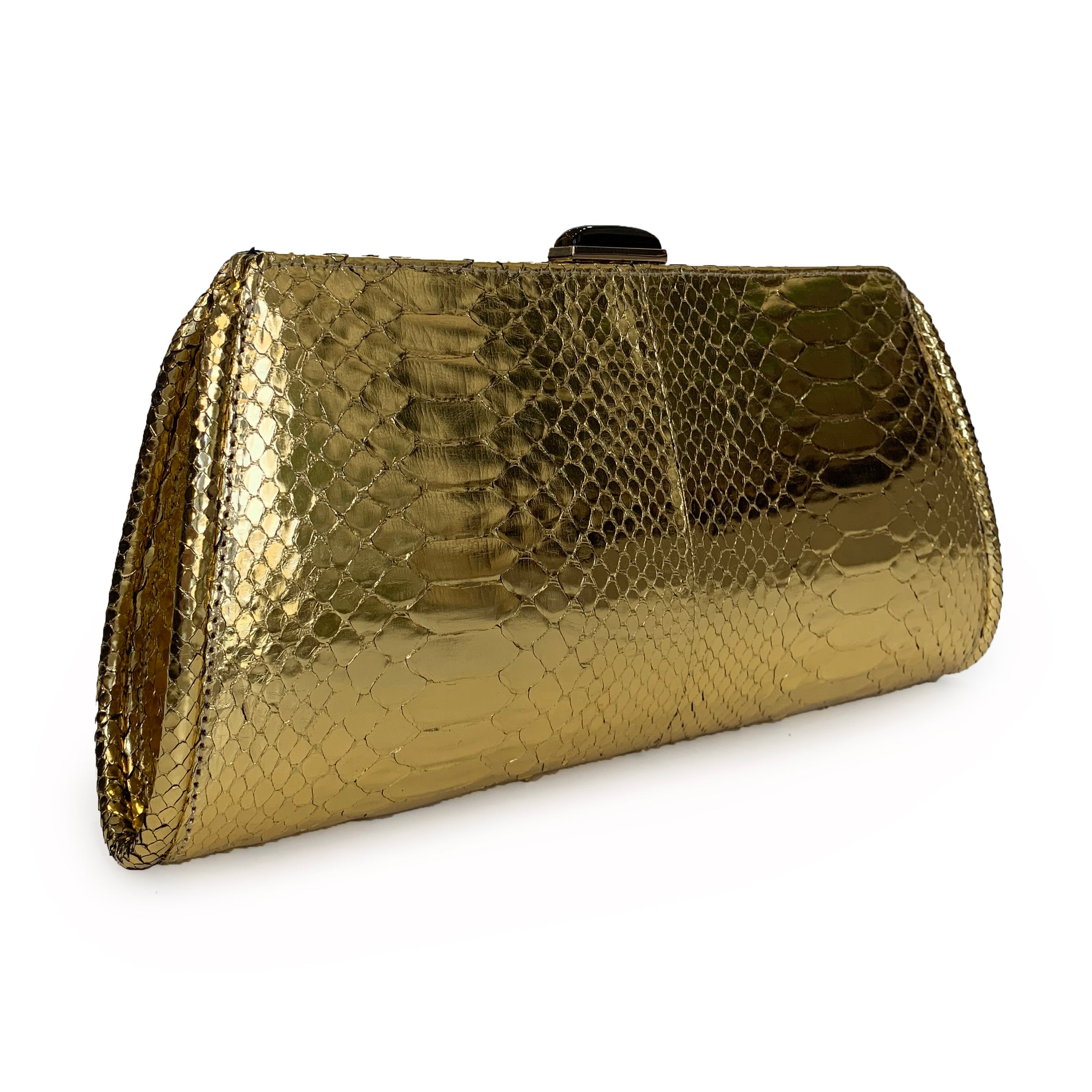 Large gold clutch best sale bag