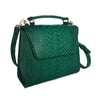 SUE Emerald Green Python Tote and Cross Body Bag by LAYKH