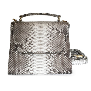 SUE (Mini) Natural Python Tote and Cross Body Bag by LAYKH