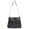 SUJ Navy Ostrich Shoulder Bag by LAYKH